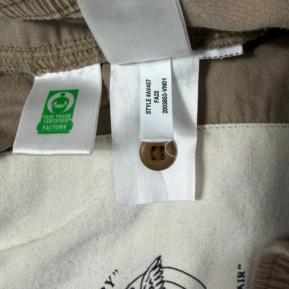 Wallace & Barnes Mens XL Corduroy Shorts Khaki Brown Elastic Waist‎